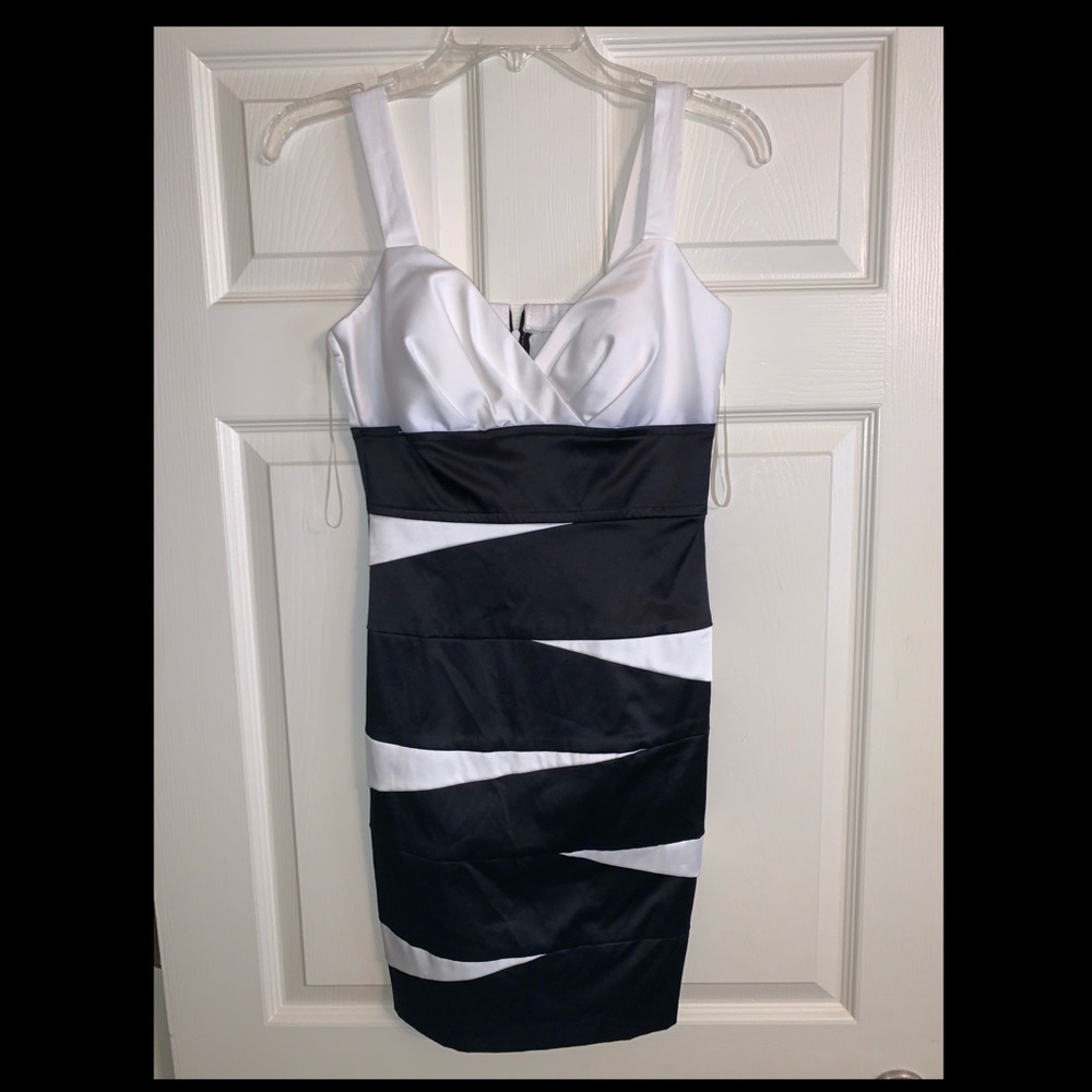 Teeze Me Black and White never worn cocktail dress
